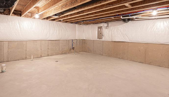 Professional waterproofing service for basements.