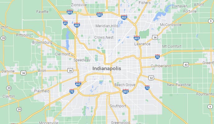 Ameriicrawl Service Area Map