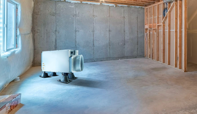 basement and crawl space dehumidifier