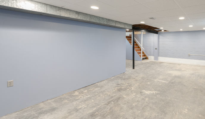 Installed basement wall systems
