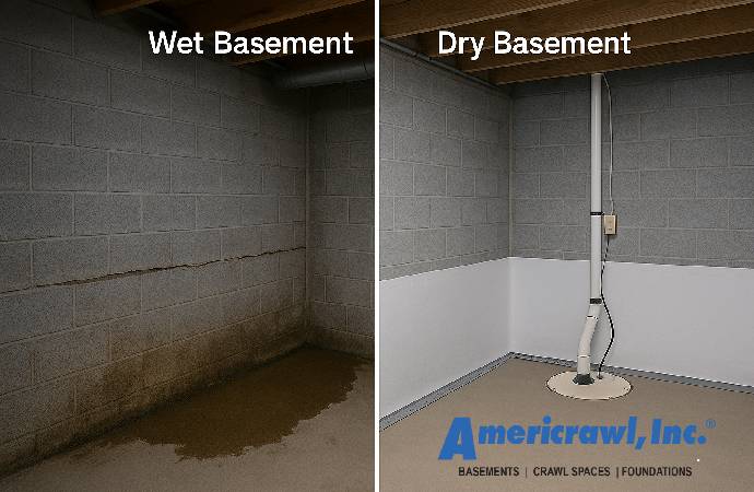 Basement Waterproofing Intrusion Carmel Indiana