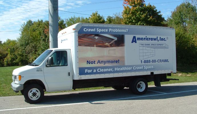Americrawl service van.