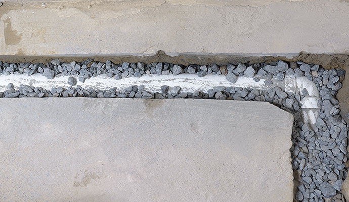 French drain installation service