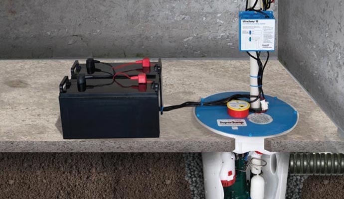 battery powered sump pump