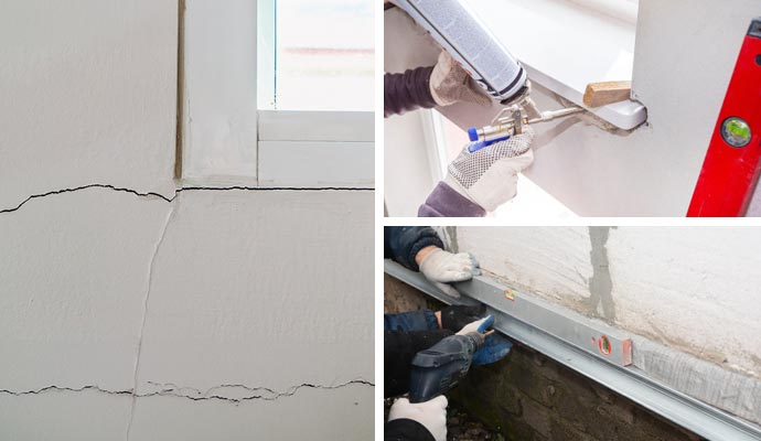 Bowing wall and specialized wall repairing