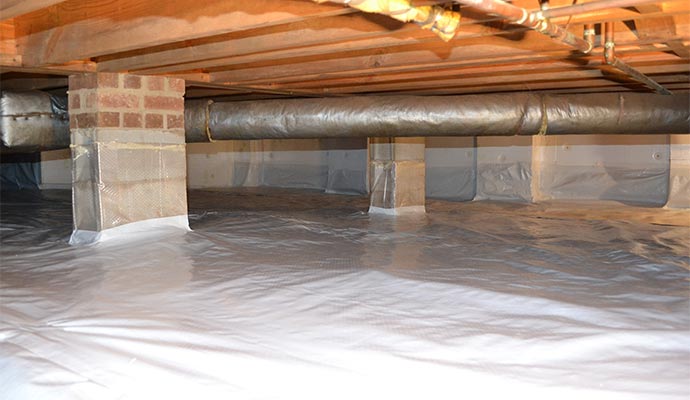 thumbnail image 2 of 1200 Sqft Reinforced Vapor Barrier – 4x300 Roll For Crawlspace, Pier Wrap, Roof Encapsulation 2 of 4