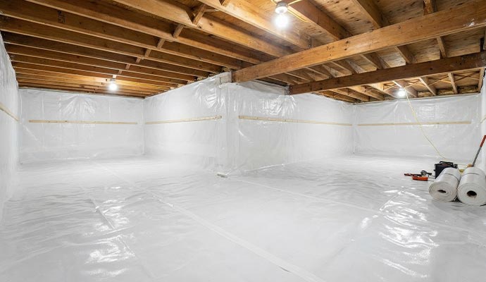 Crawl space sealing