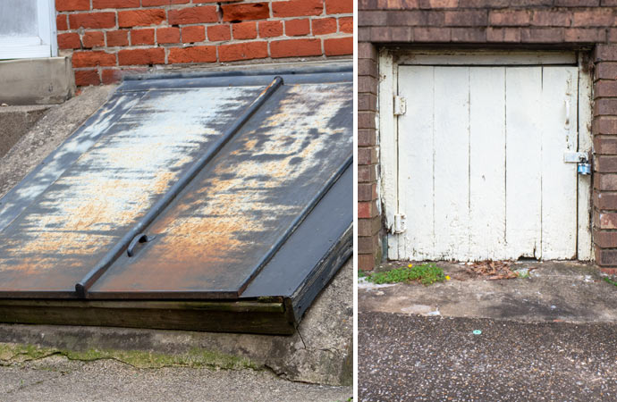 crawl space door