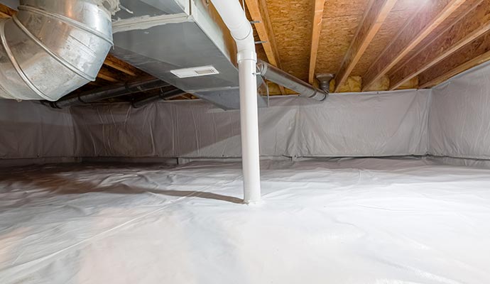 Encapsulated crawl space ventilation