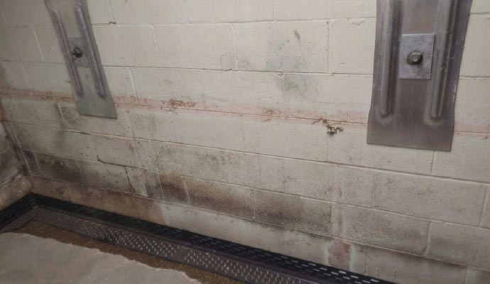 Interior drainage