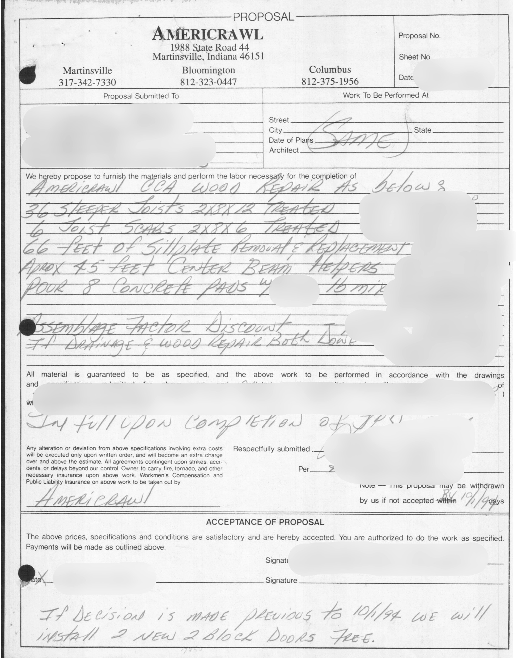 Structural Wood Repair