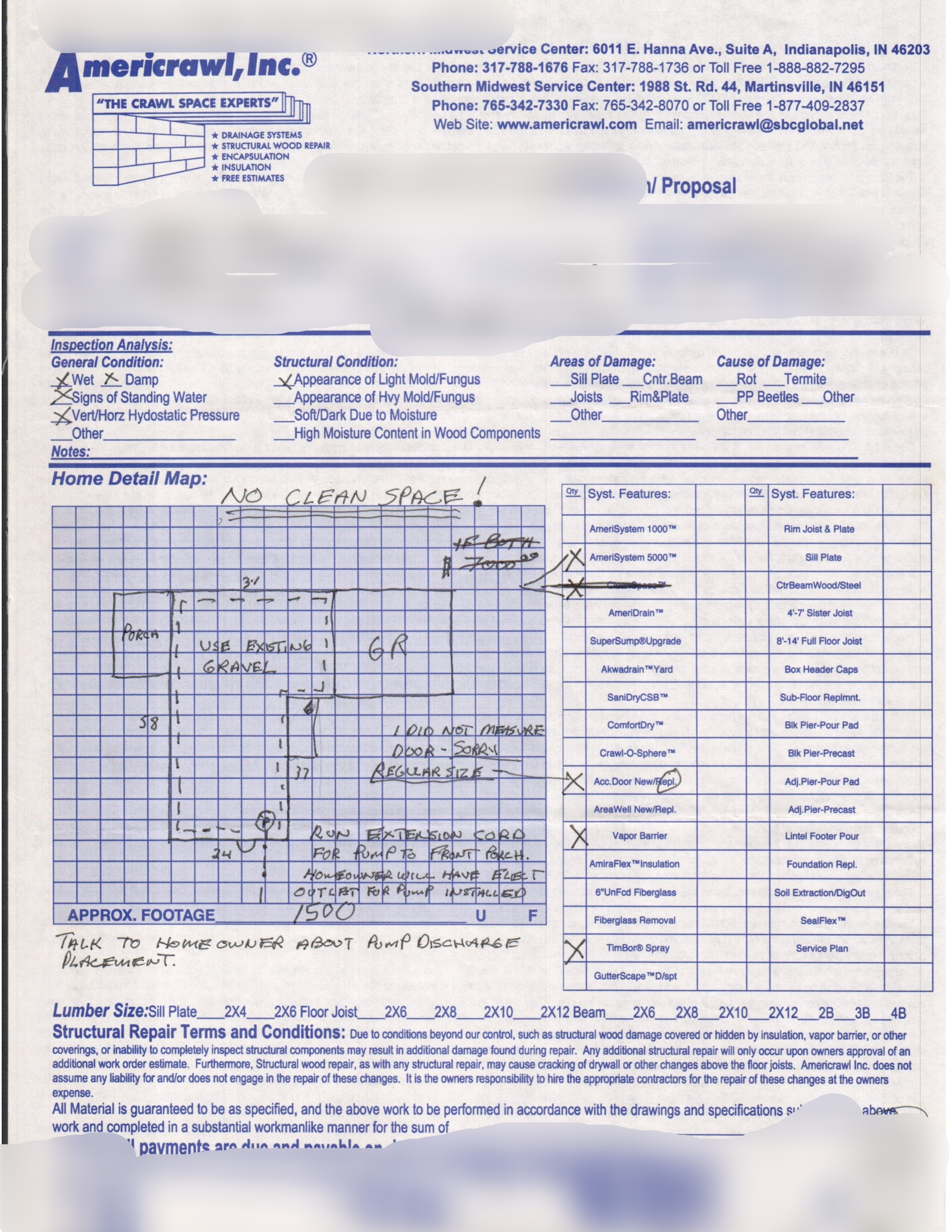 Crawl Space Drainage
