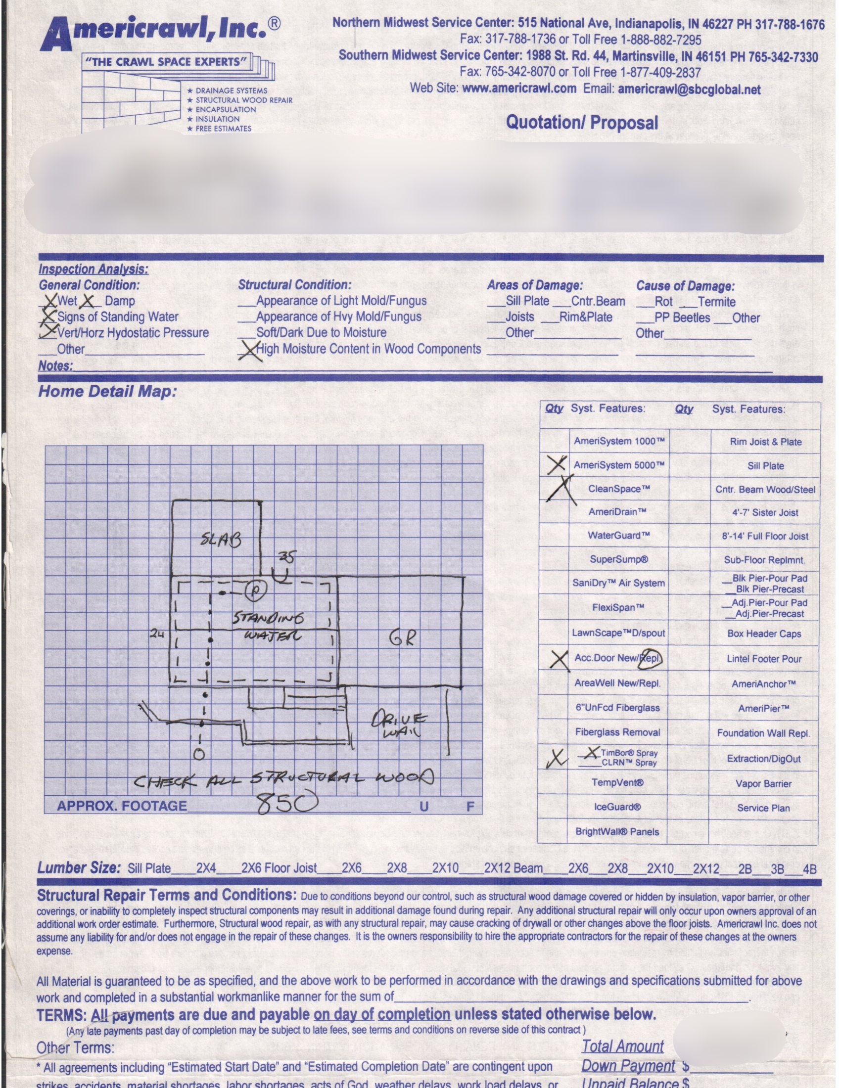 Crawl Space Drainage Encapsulation