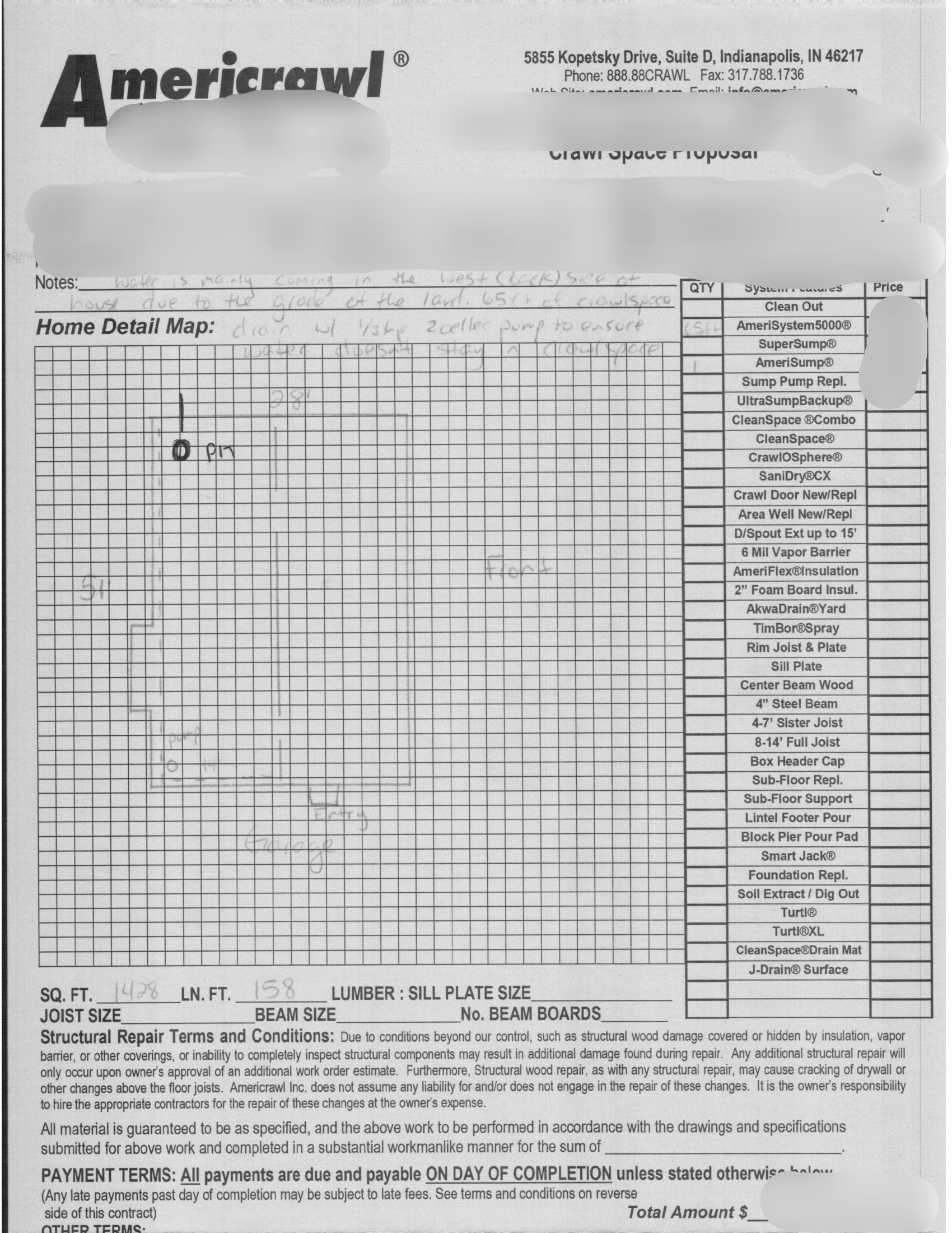 Crawl Space Drainage