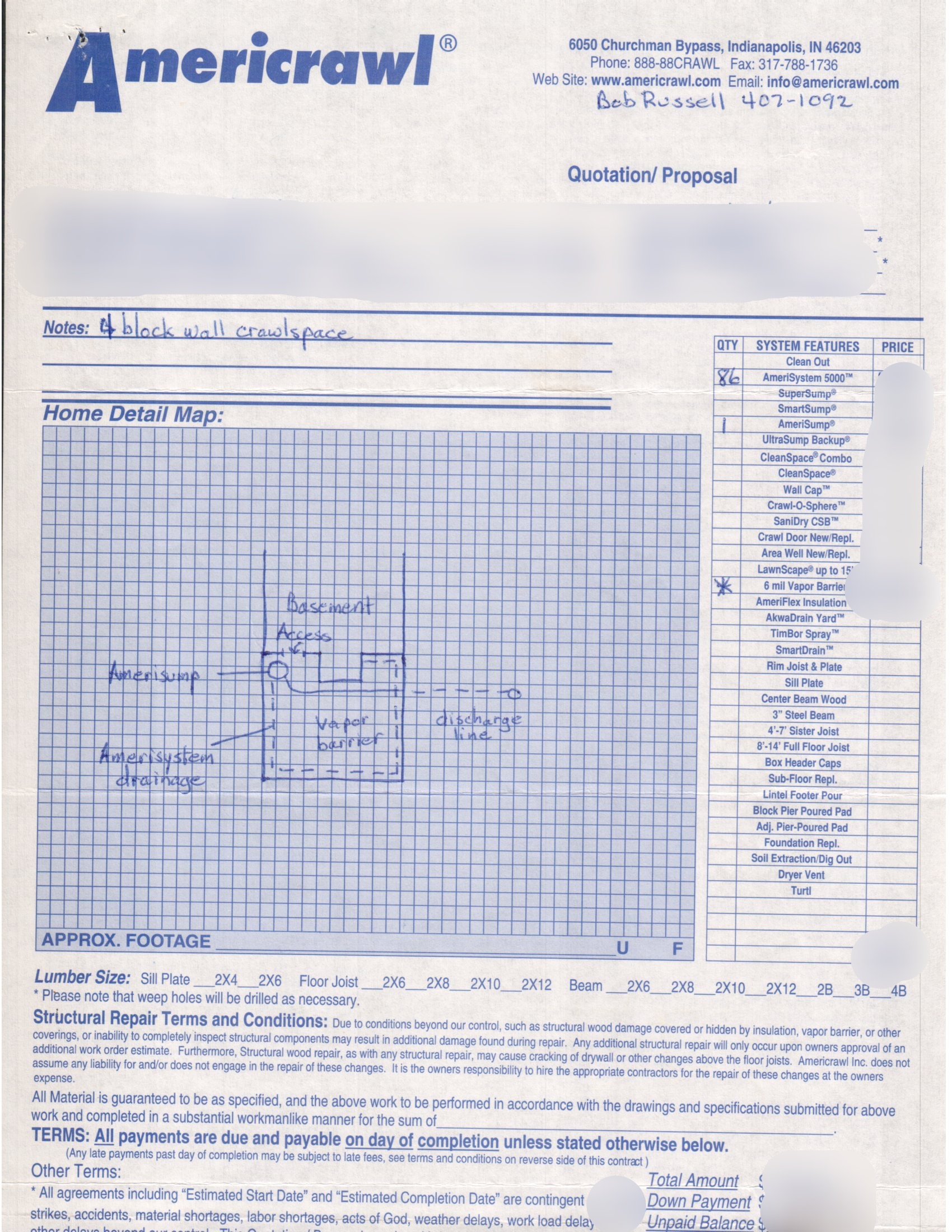 Crawl Space Drainage