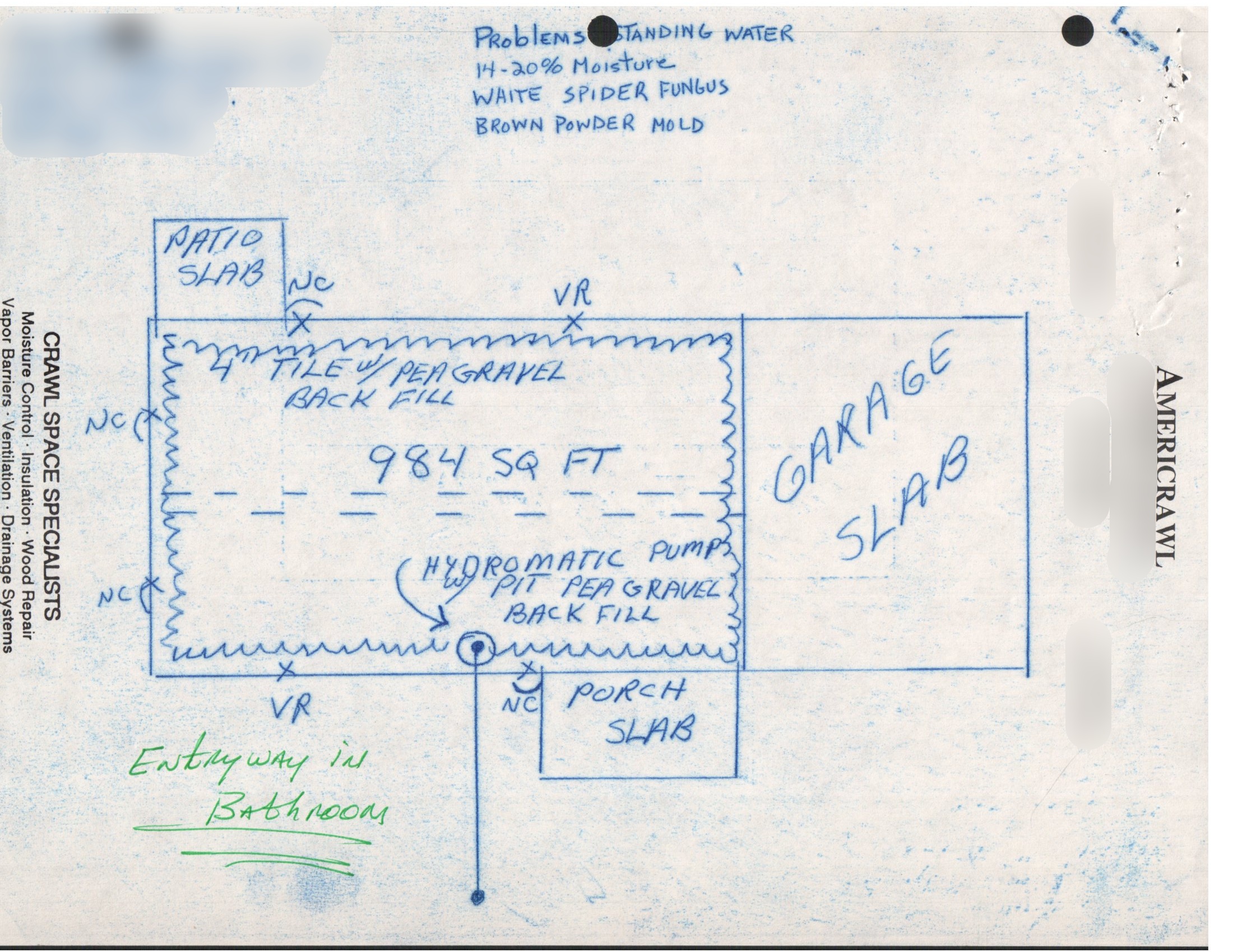 Crawl Space Drainage