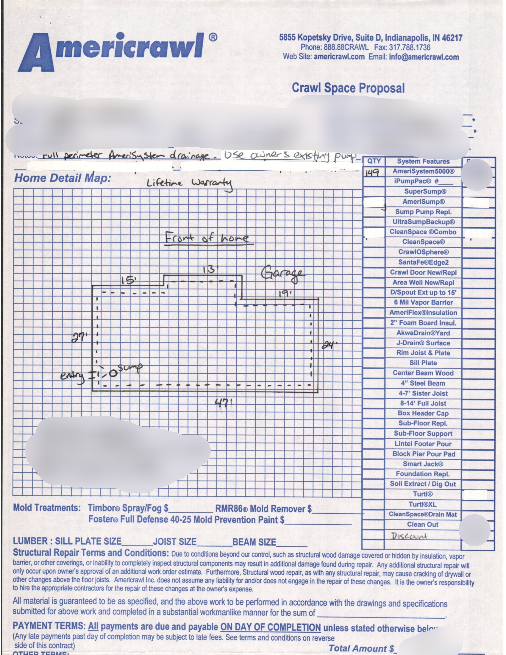 Crawl Space Drainage