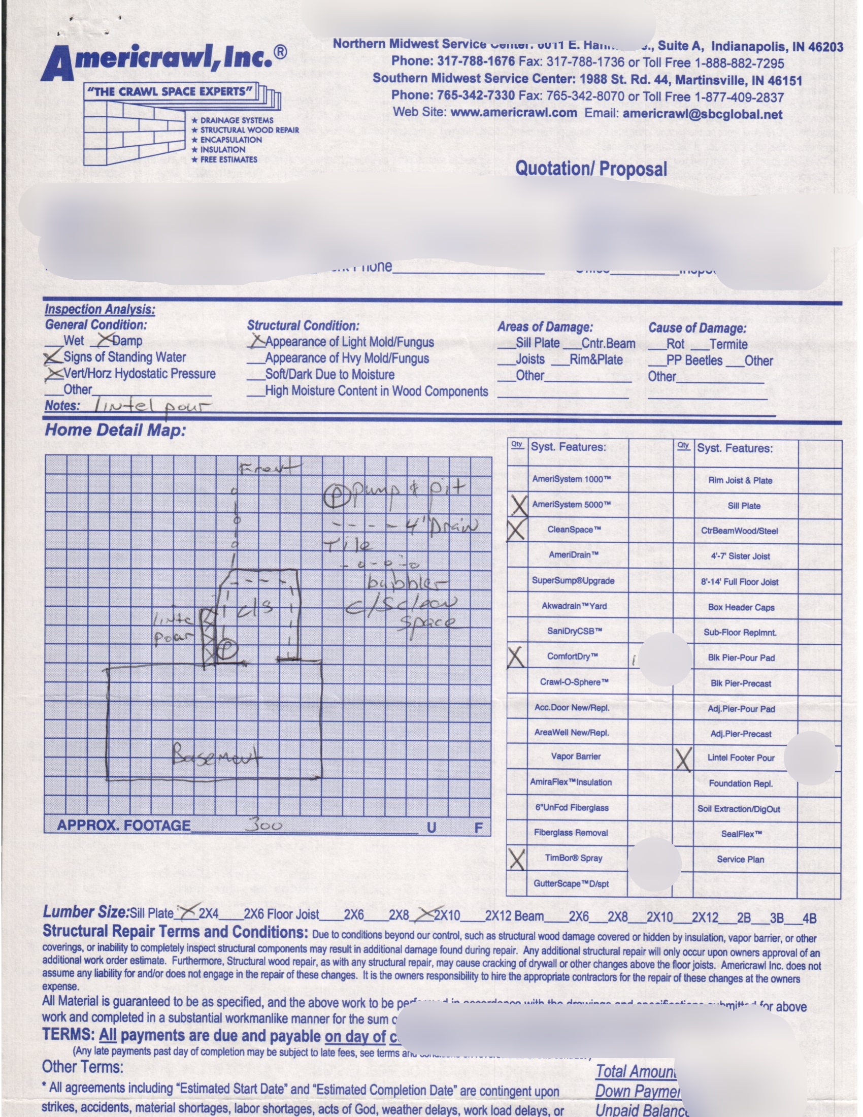 Encapsulation Drainage Door