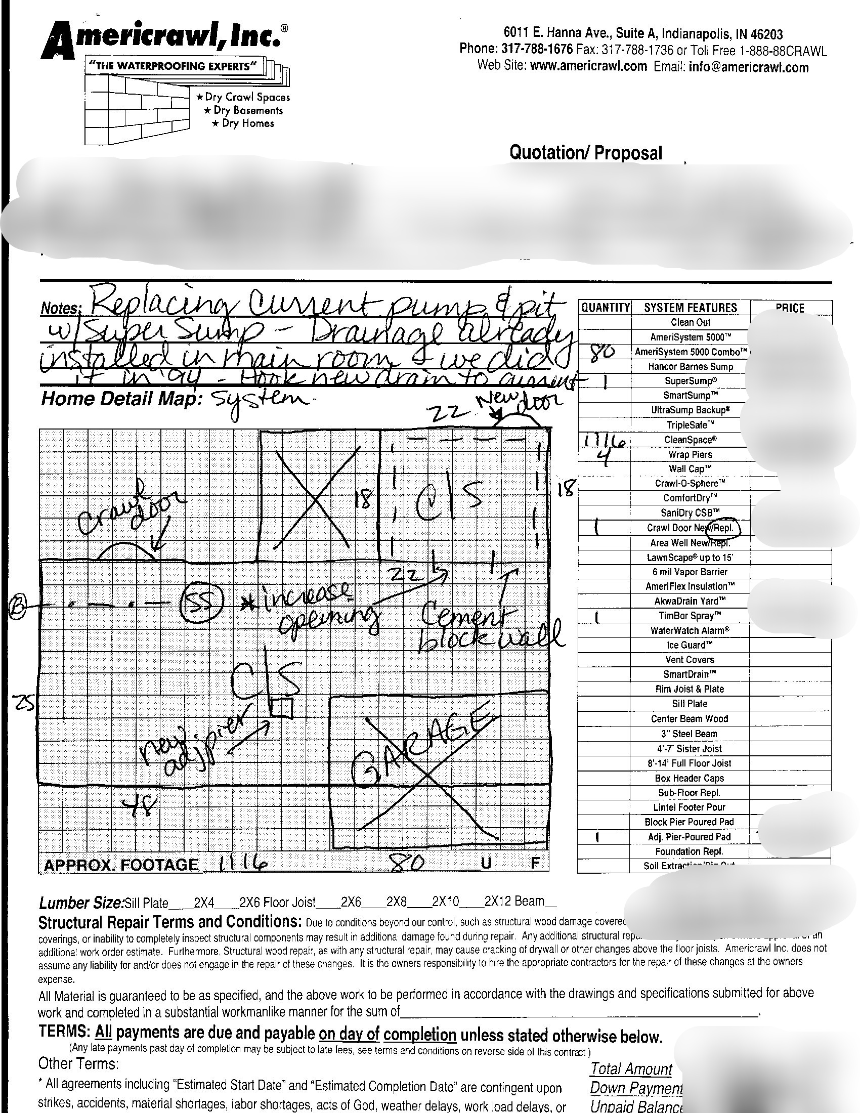 Crawl Space Drainage Encapsulation