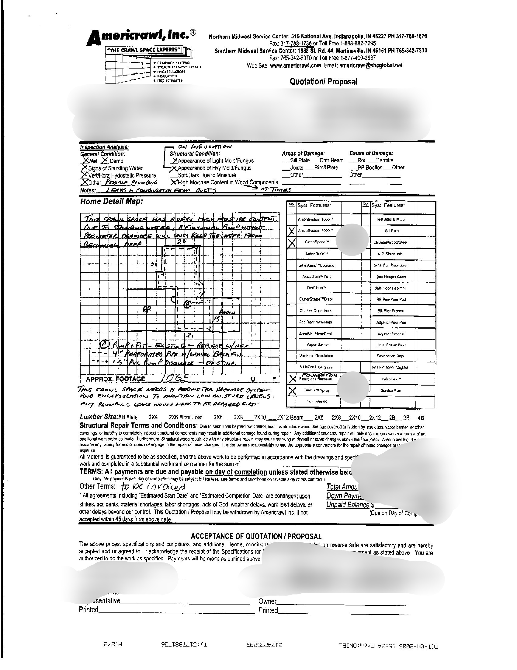 Crawl Space Drainage Encapsulation