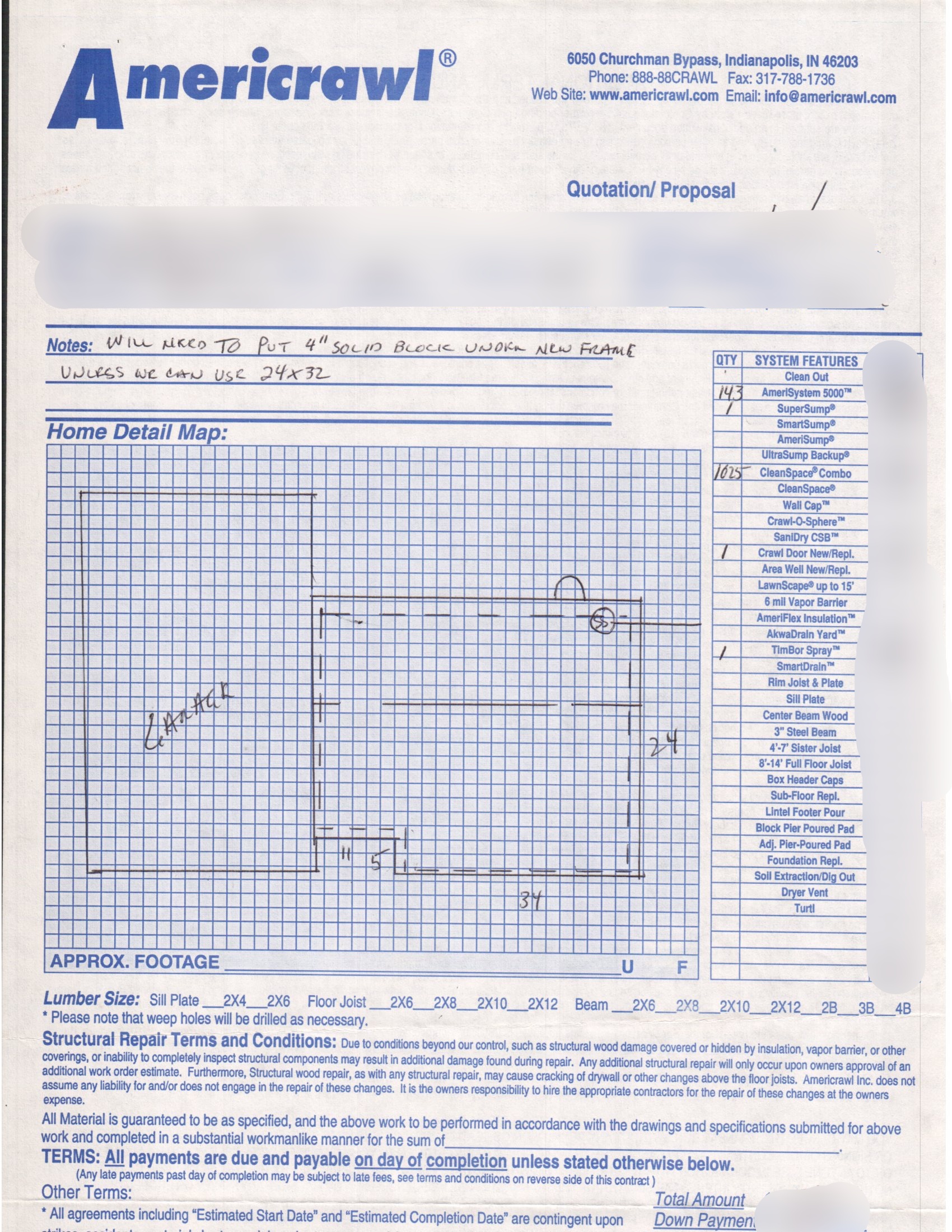 Crawl Space Drainage Encapsulaiton