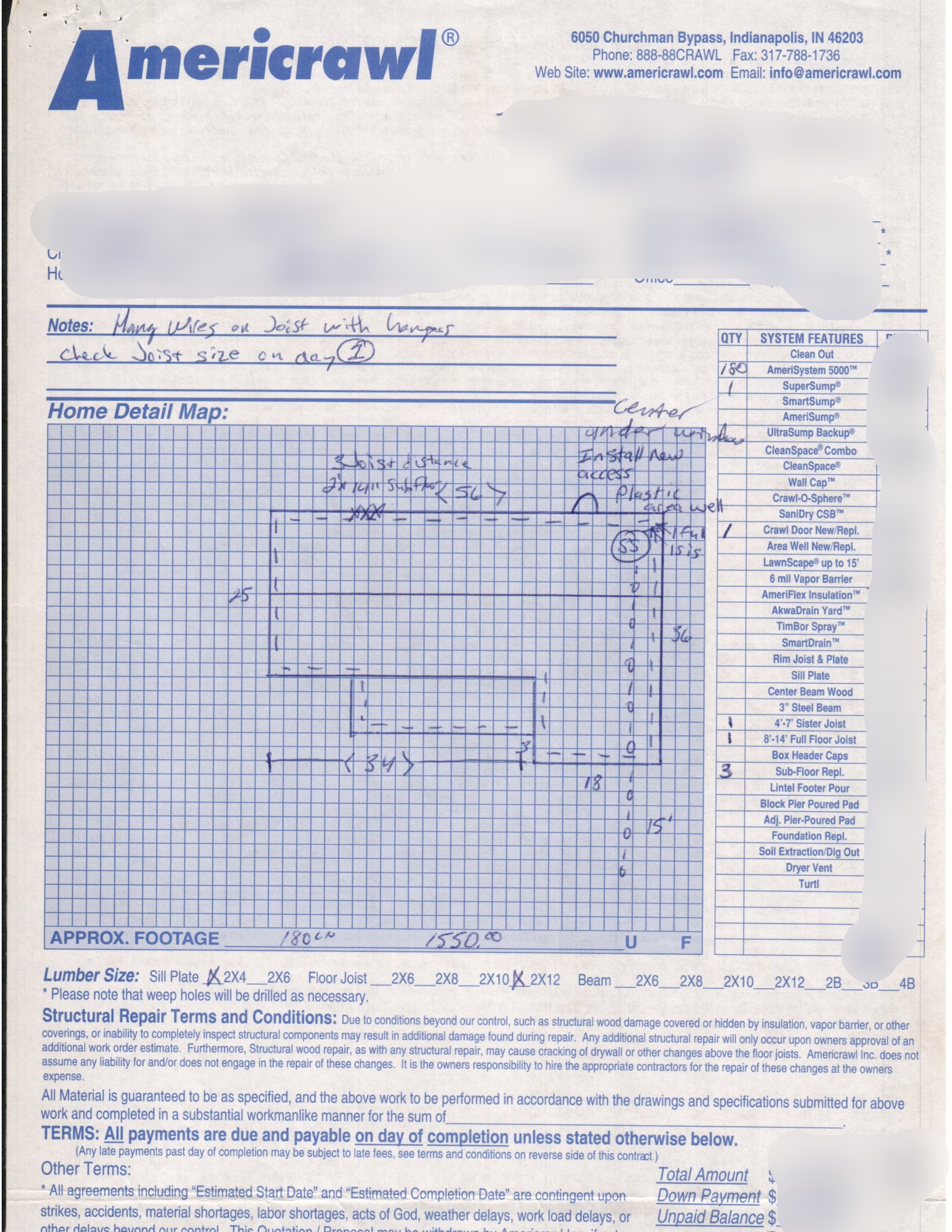 Crawl Space Drainage Encapsulaiton