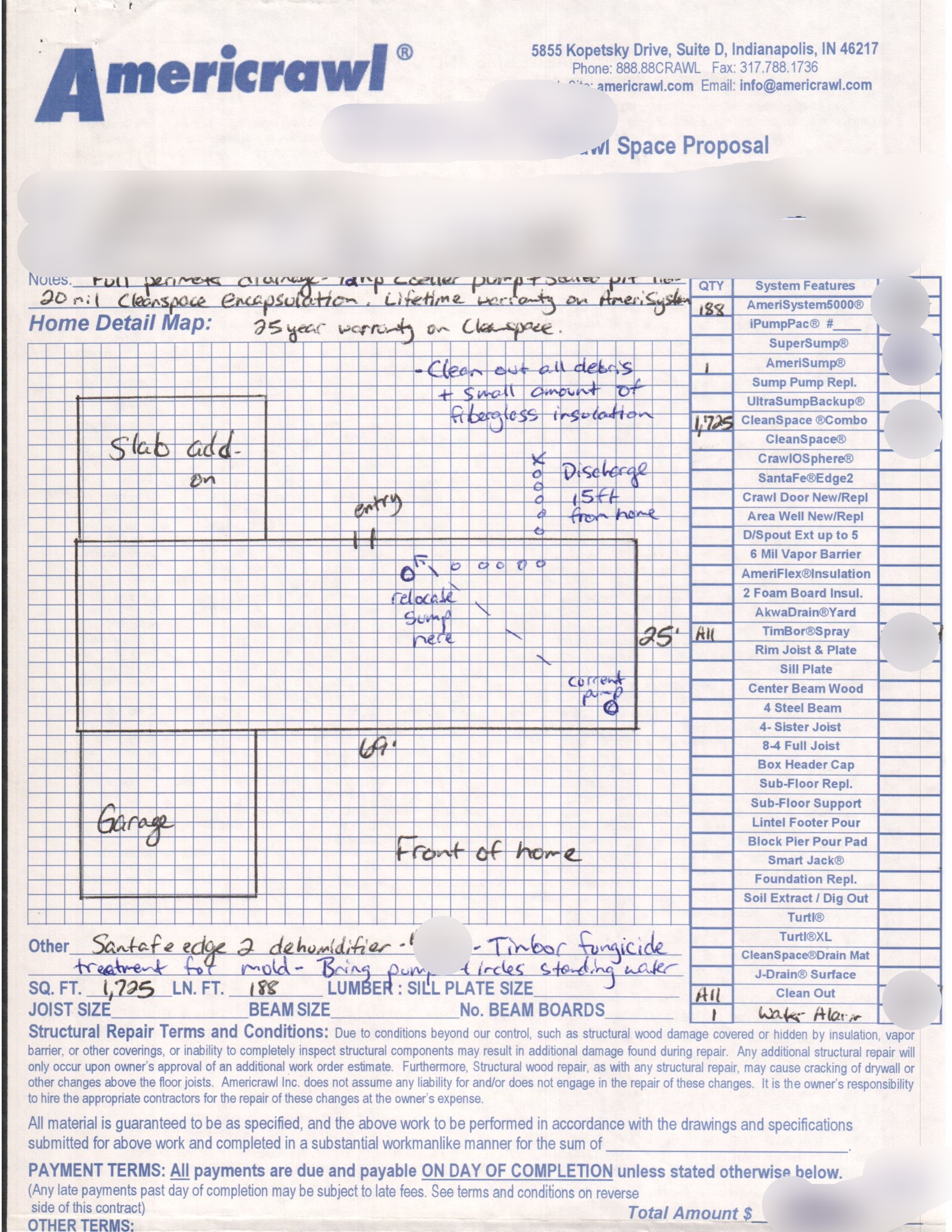 Crawl Space Drainage Encapsulation
