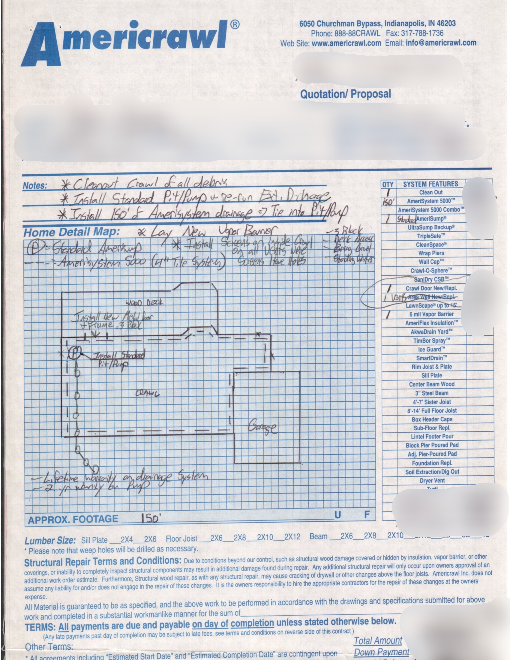 Crawl Space Drainage