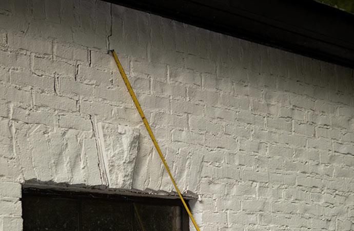 Leaning Foundation Wall Repair in Indianapolis & Central Indiana