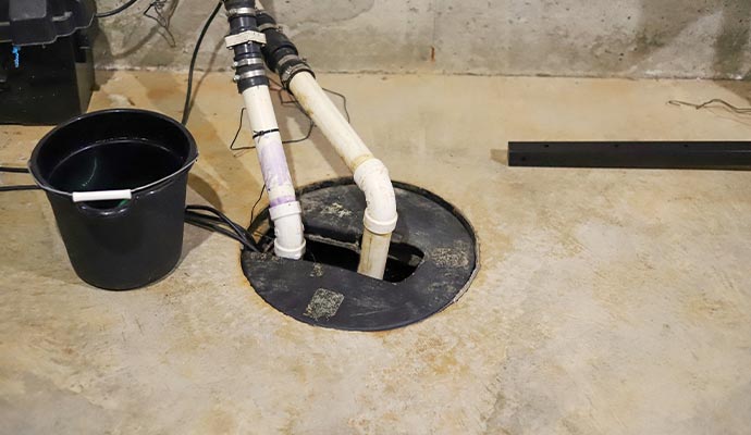 Basement sump pump