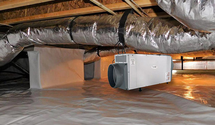 Crawlspace dehumidifier installation Crawlspace dehumidifier installation
