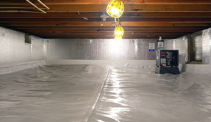 Encapsulated crawl space