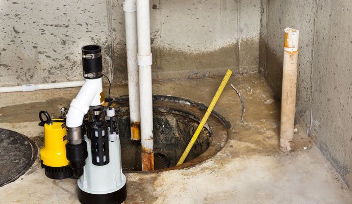 sump pump installation