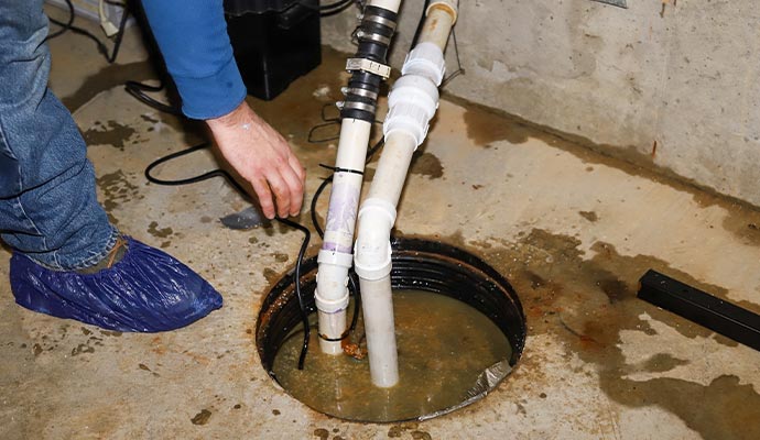 Sump pump maintenance service