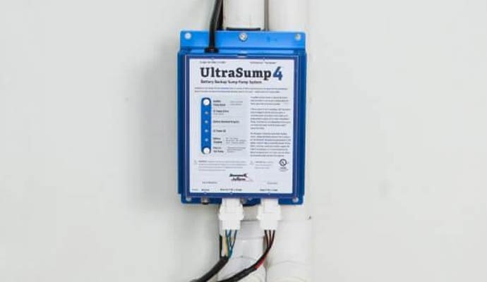 Ultrasump 4 battery backup control panel installation