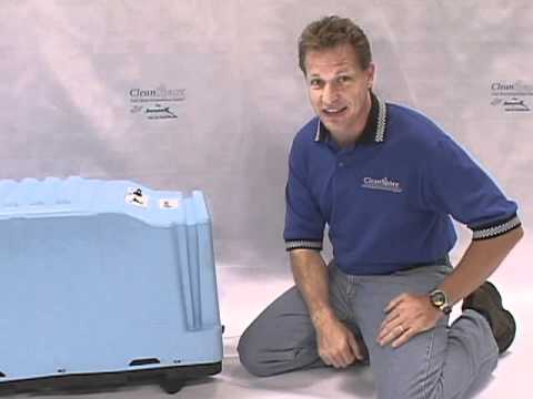 Americrawl SaniDry CSB dehumidifier for damp, moldy crawl spaces